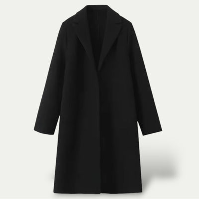 Women’s Long Trench Coat – Classic Tailored Overcoat