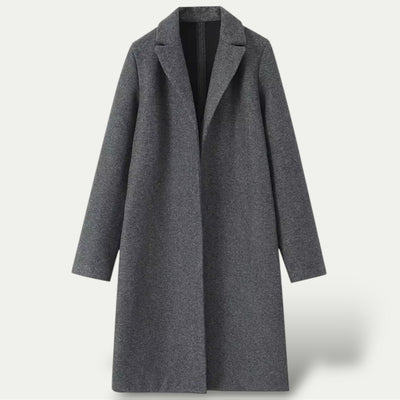 Women’s Long Trench Coat – Classic Tailored Overcoat