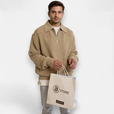 Notoria | Men’s Half-Zip Sweater – Vintage-Inspired Comfort with Modern Ease