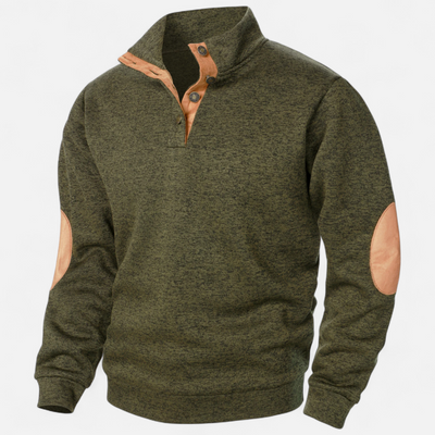 Men’s Knitted Sweater – Stand Collar Heritage Style