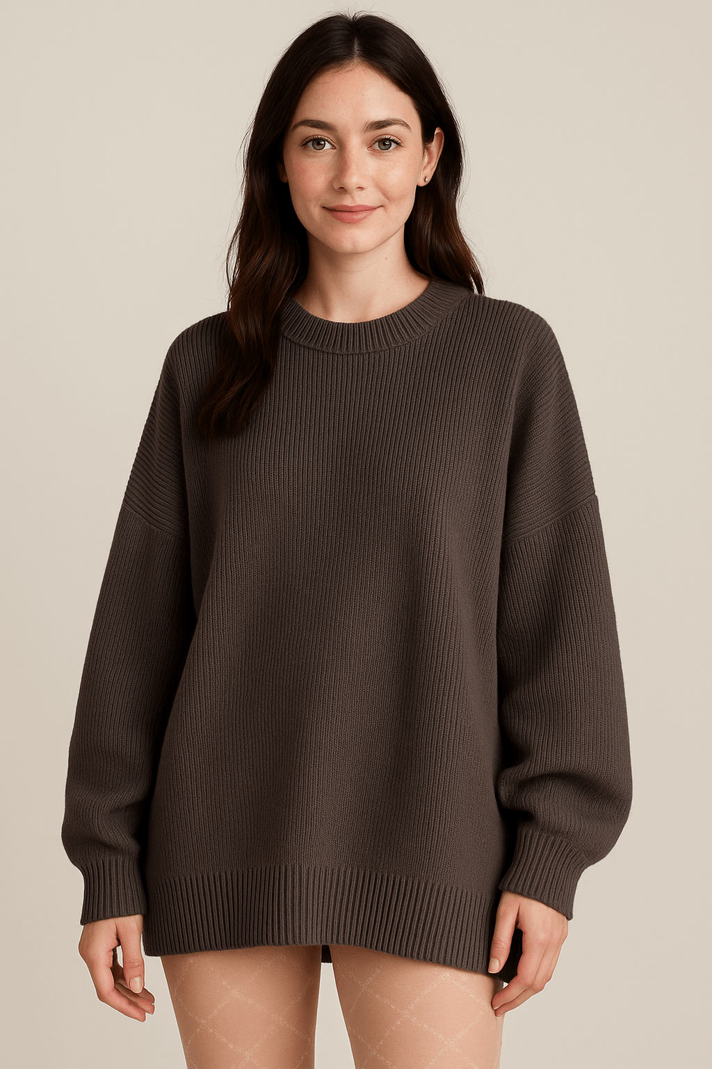 Notoria| Bella – Women’s Oversized Knit Sweater with Side Slits – Cotton Blend