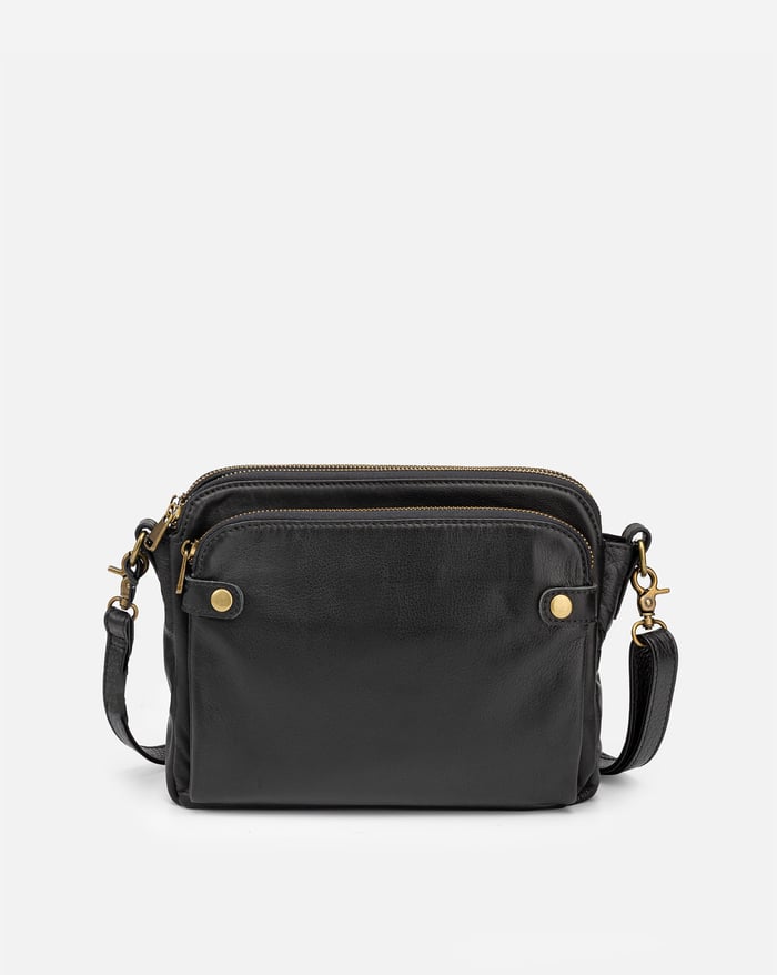Notoría| Freja – 3-Layer Leather Crossbody Bag for Women