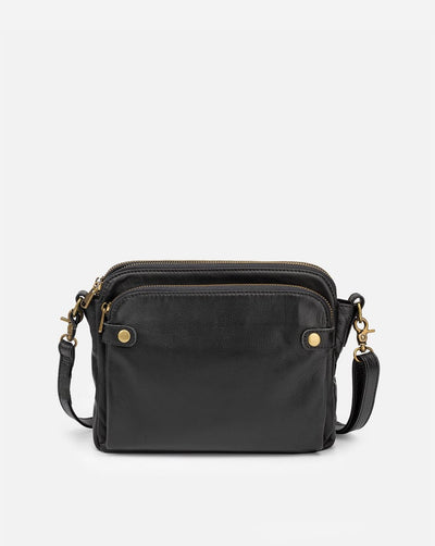 Notoría| Freja – 3-Layer Leather Crossbody Bag for Women