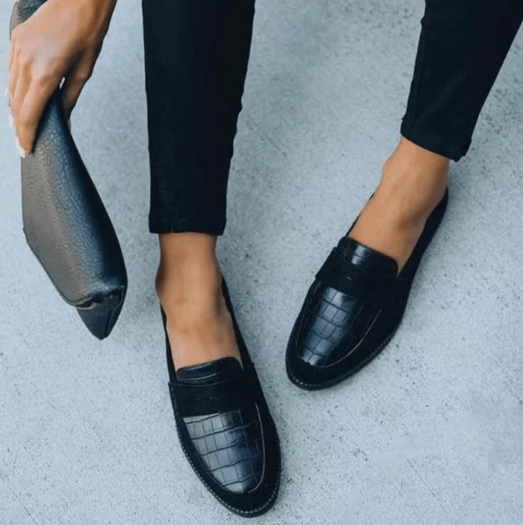 Loafers Stylish Low-Heel Shoes