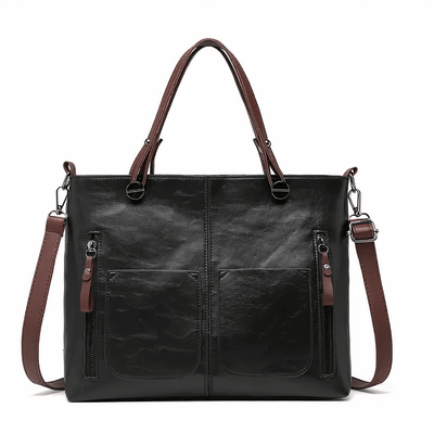 Notoría | Geneviève – Leather Vintage Style Shoulder Bag – PU Leather – Adjustable Strap
