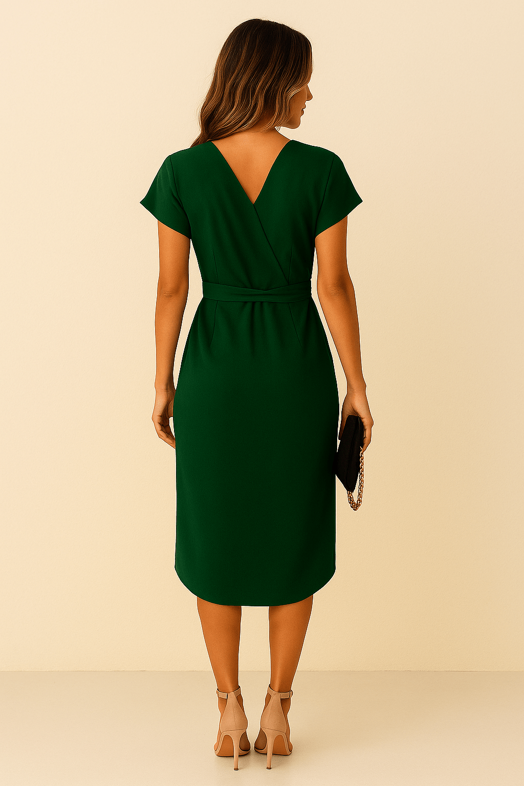 Wrap Dress Elegant Floral Midi