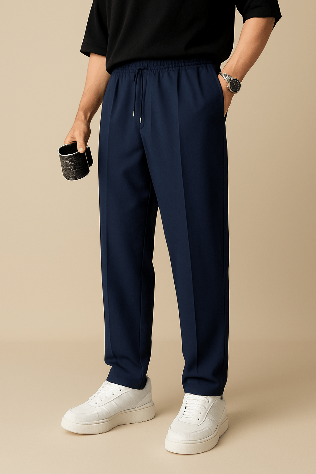 Notoria | Pleated Chino Trousers with Tailored Comfort Waist