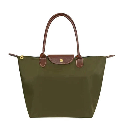 Notoría | Solène – Elegance-Urban Women’s Handbag – Nylon Fabric – Spacious Design – Leather Handles – Button Closure