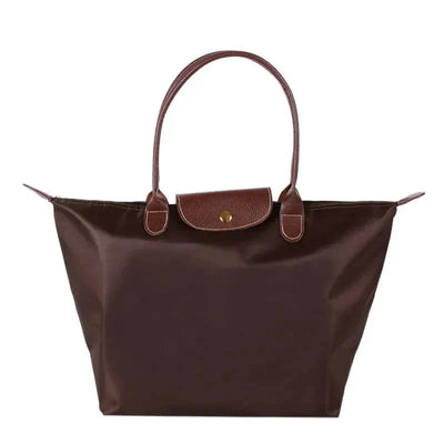 Notoría | Solène – Elegance-Urban Women’s Handbag – Nylon Fabric – Spacious Design – Leather Handles – Button Closure