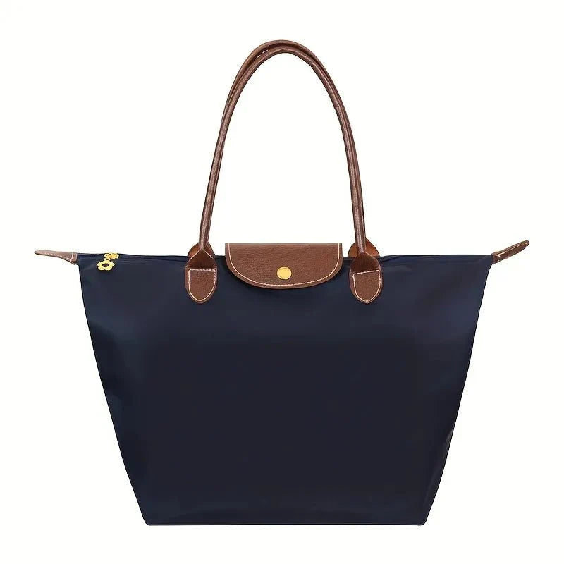 Notoría | Solène – Elegance-Urban Women’s Handbag – Nylon Fabric – Spacious Design – Leather Handles – Button Closure