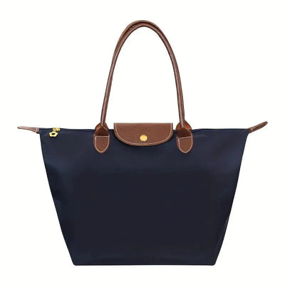Notoría | Solène – Elegance-Urban Women’s Handbag – Nylon Fabric – Spacious Design – Leather Handles – Button Closure