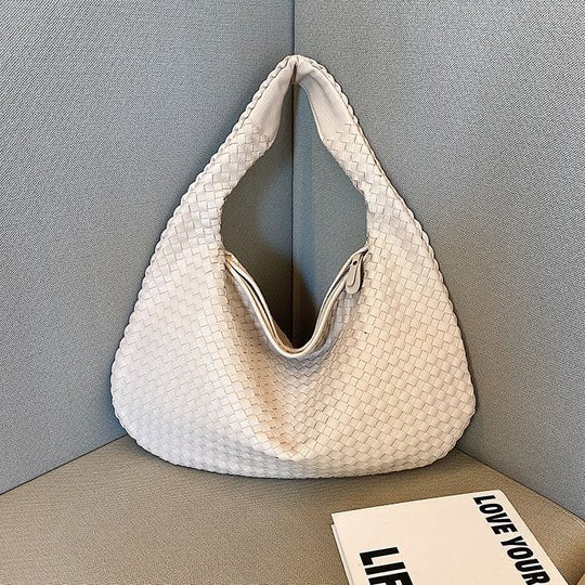 Notoría | Sólveig – Red Woven Shopper Bag for Women