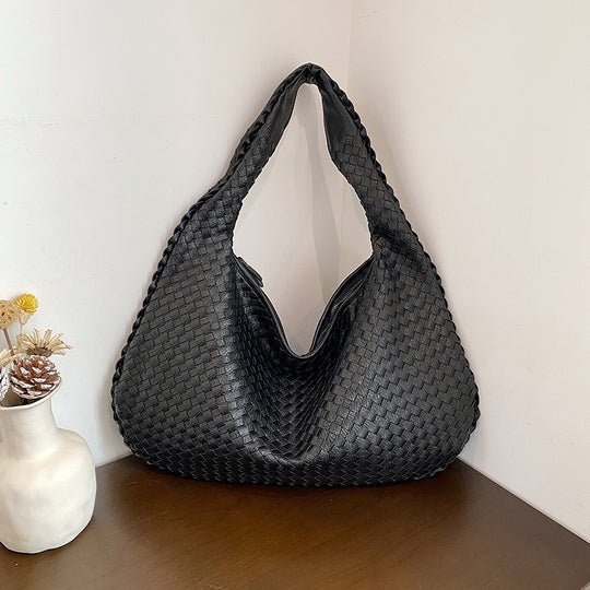Notoría | Sólveig – Red Woven Shopper Bag for Women