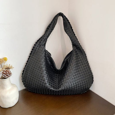 Notoría | Sólveig – Red Woven Shopper Bag for Women