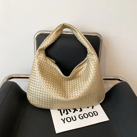 Notoría | Sólveig – Red Woven Shopper Bag for Women