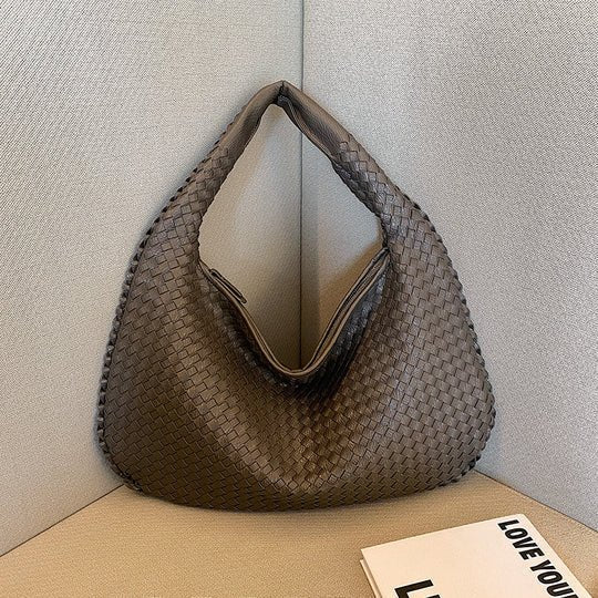 Notoría | Sólveig – Red Woven Shopper Bag for Women
