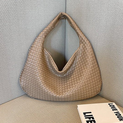 Notoría | Sólveig – Red Woven Shopper Bag for Women