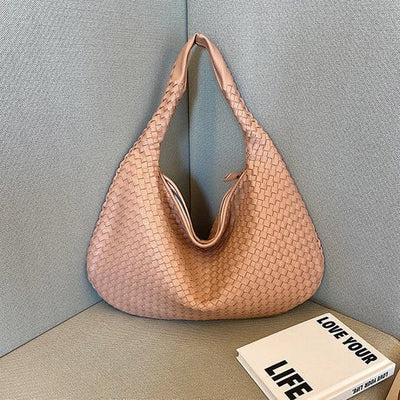 Notoría | Sólveig – Red Woven Shopper Bag for Women