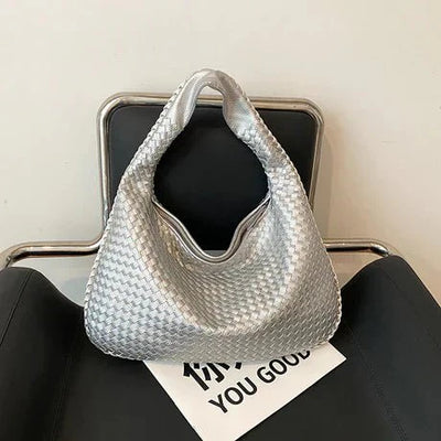 Notoría | Sólveig – Red Woven Shopper Bag for Women