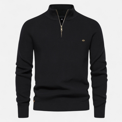 Men’s Cotton Zip Sweater – Refined Knitwear for the Season