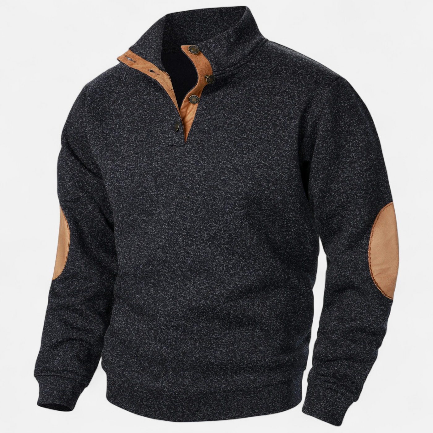 Men’s Knitted Sweater – Stand Collar Heritage Style