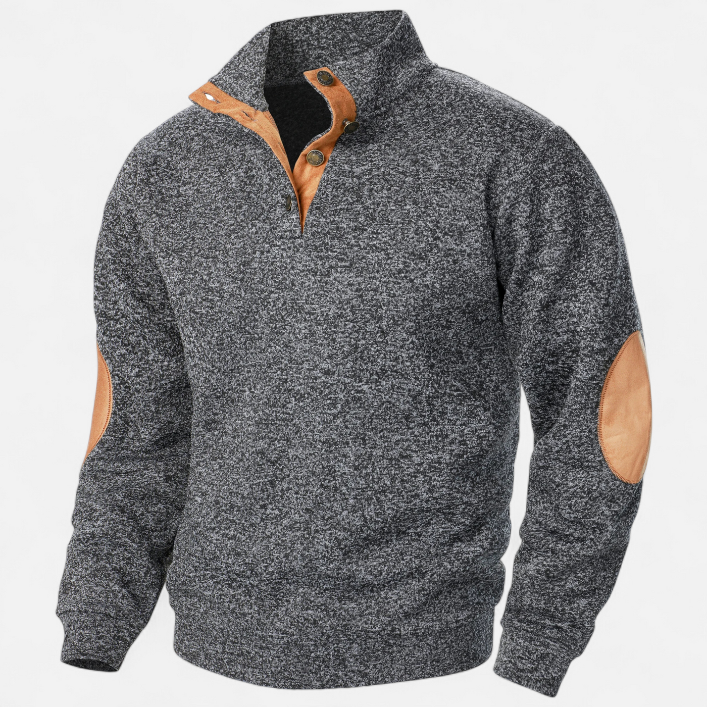 Men’s Knitted Sweater – Stand Collar Heritage Style