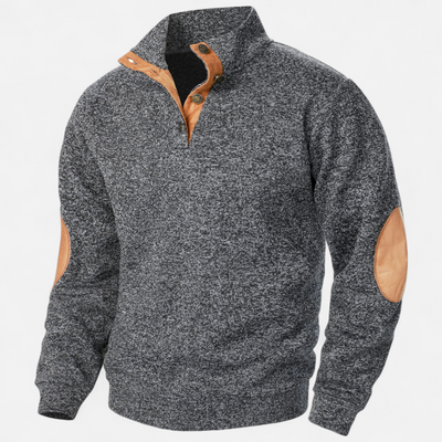 Men’s Knitted Sweater – Stand Collar Heritage Style