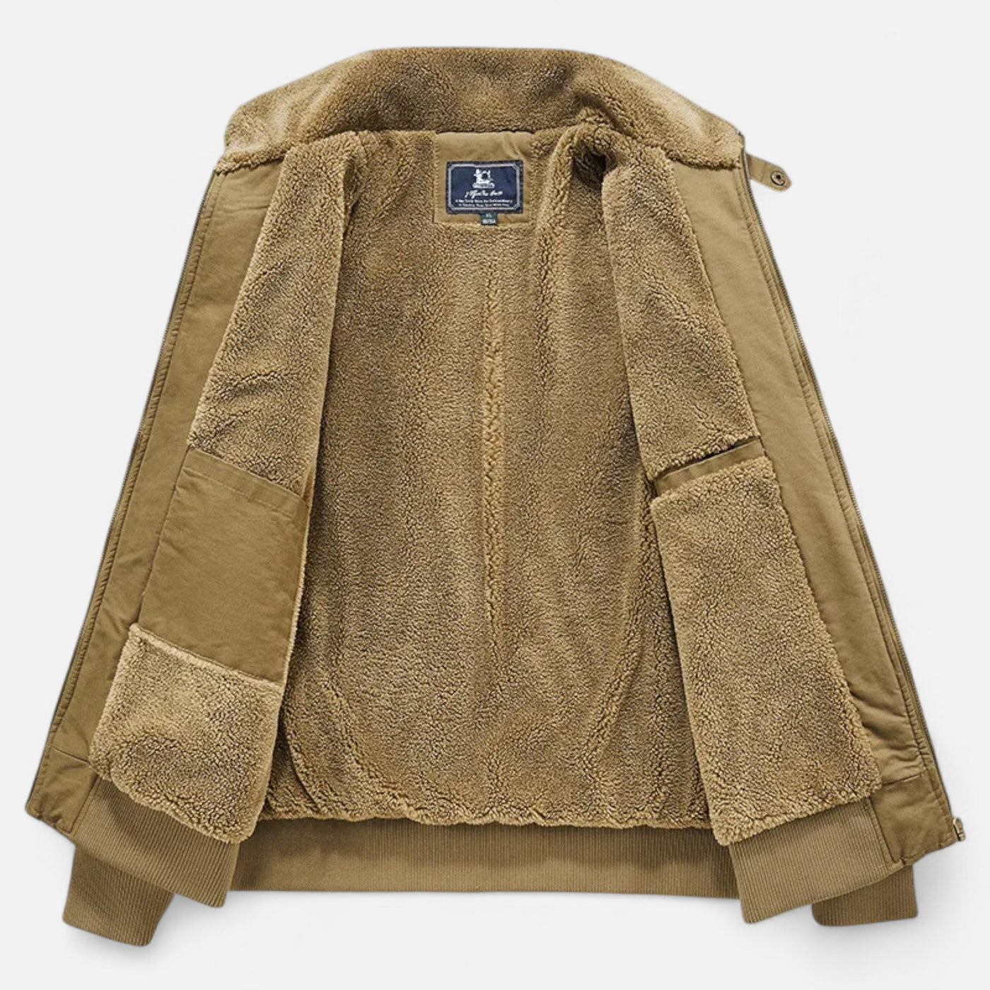 Men’s Casual Jacket – Refined Cotton & Lambswool Blend