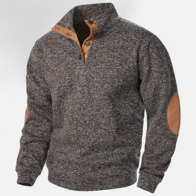 Men’s Knitted Sweater – Stand Collar Heritage Style