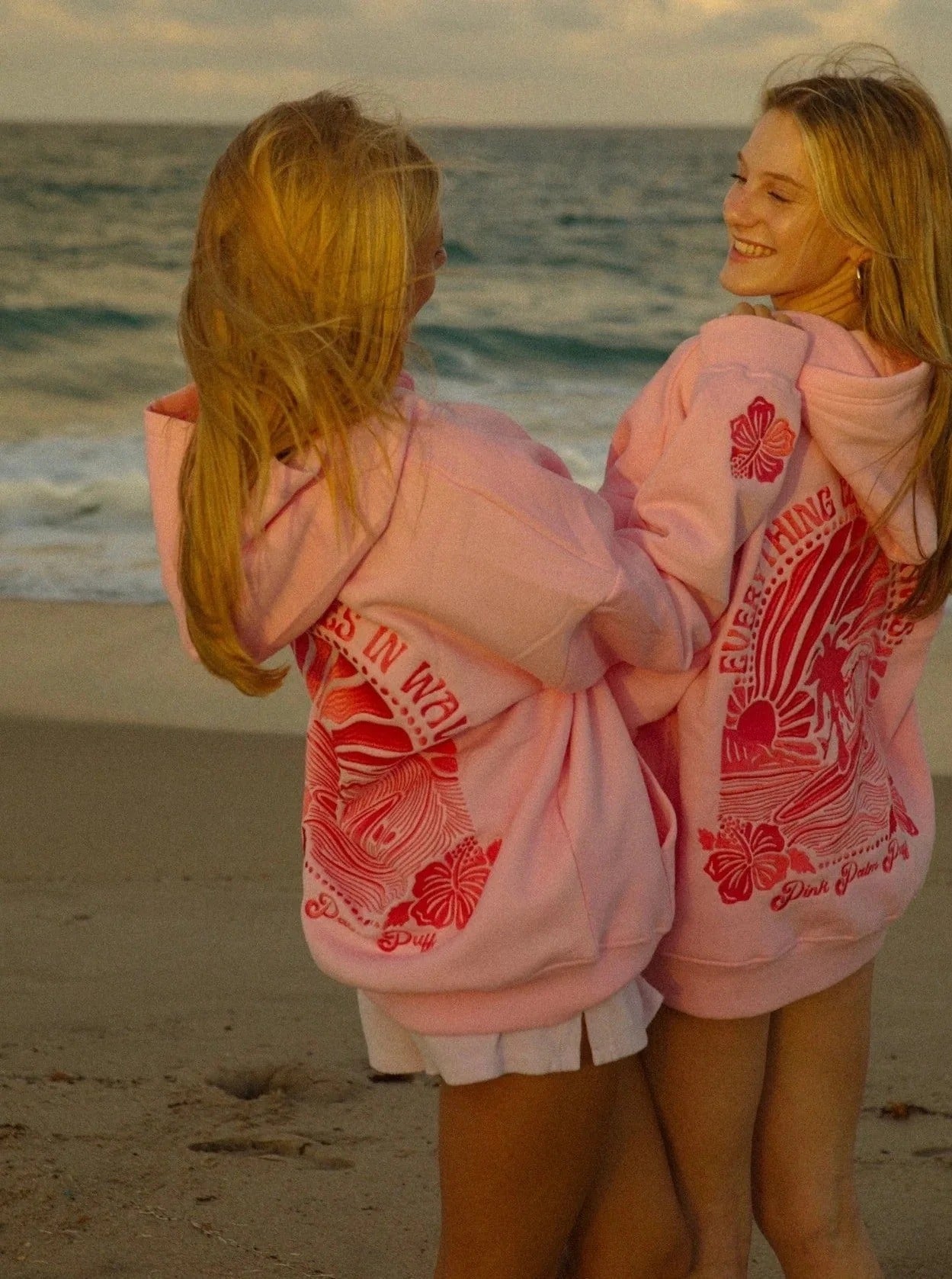 Oversized Cotton Blend Hoodie with Embroidered Back Design