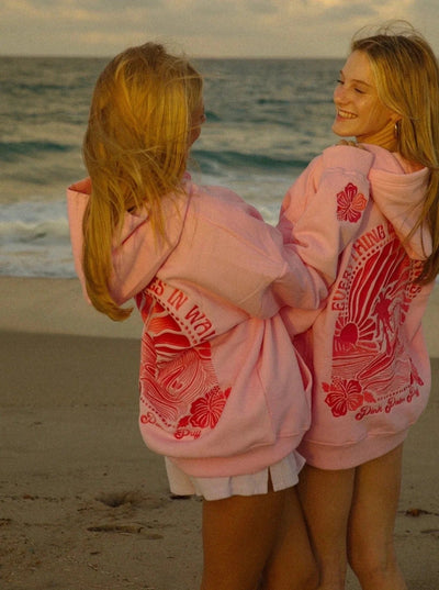 Oversized Cotton Blend Hoodie with Embroidered Back Design