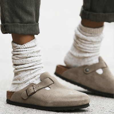 Leather Sandals Comfortable Slide Sandals