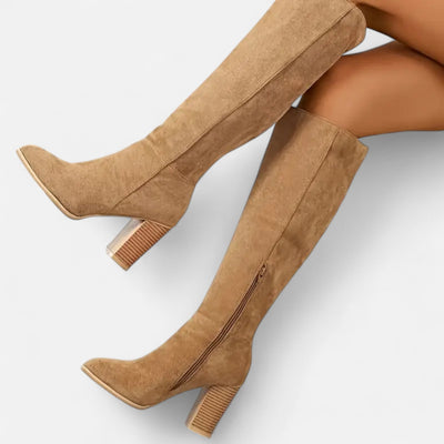 Women’s Long Boots – Equestrian Light Brown Elegance