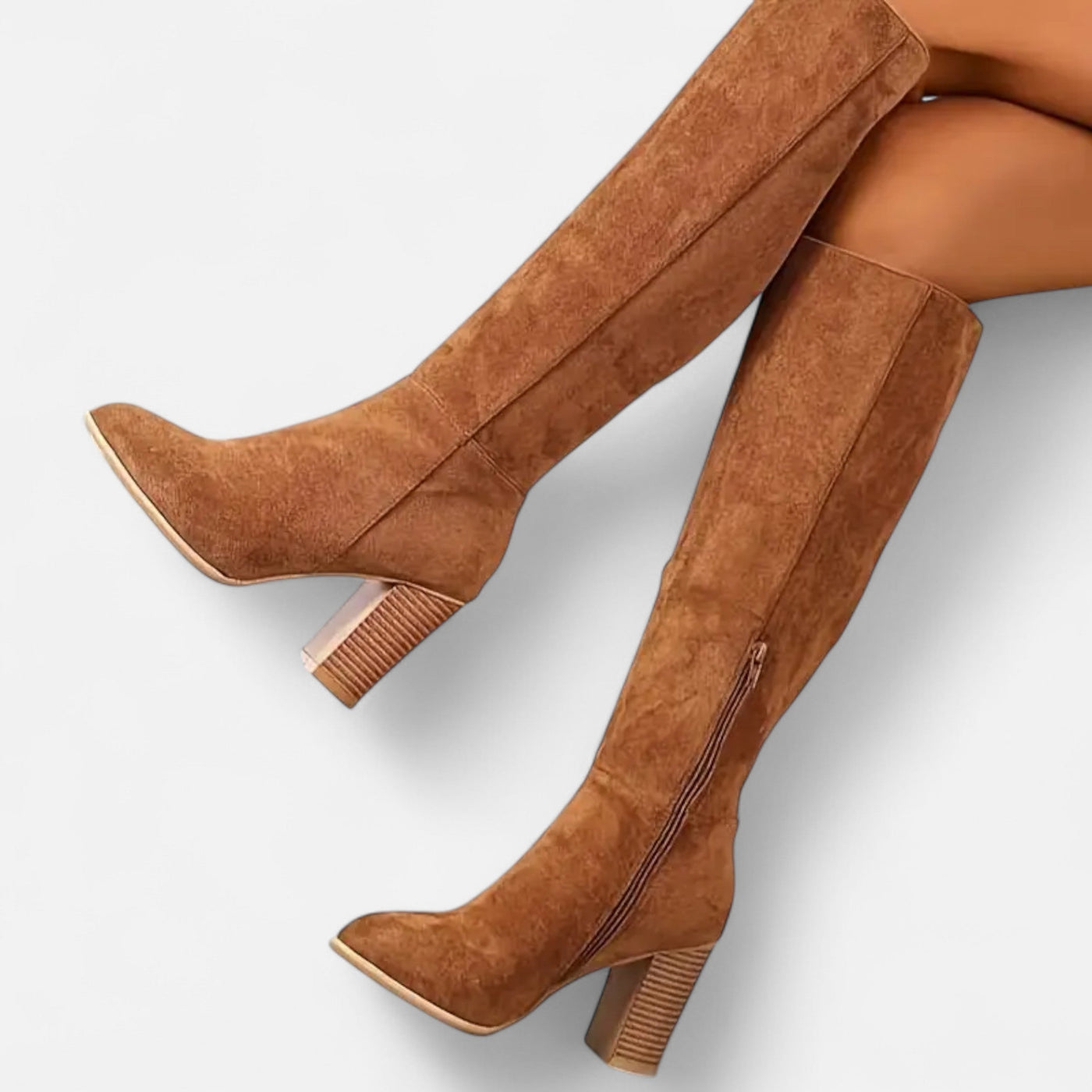 Women’s Long Boots – Equestrian Light Brown Elegance