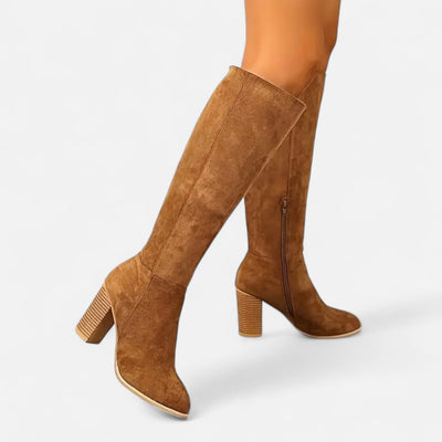 Women’s Long Boots – Equestrian Light Brown Elegance