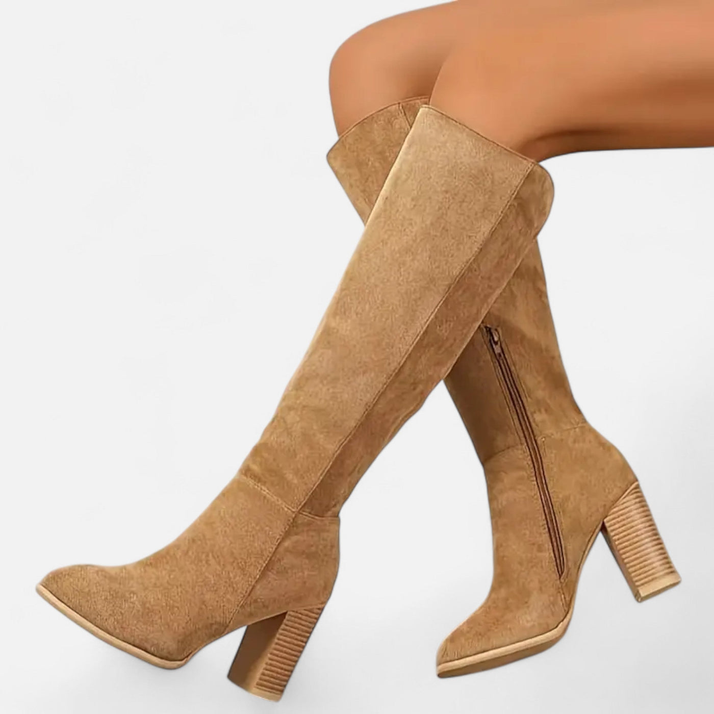 Women’s Long Boots – Equestrian Light Brown Elegance