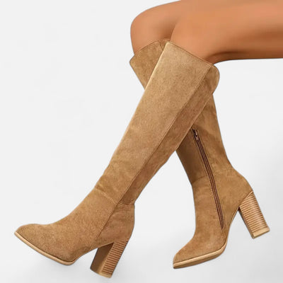 Women’s Long Boots – Equestrian Light Brown Elegance