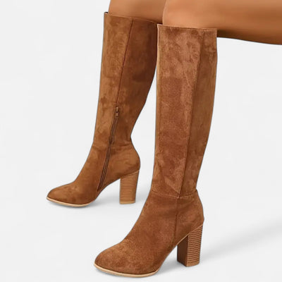 Women’s Long Boots – Equestrian Light Brown Elegance