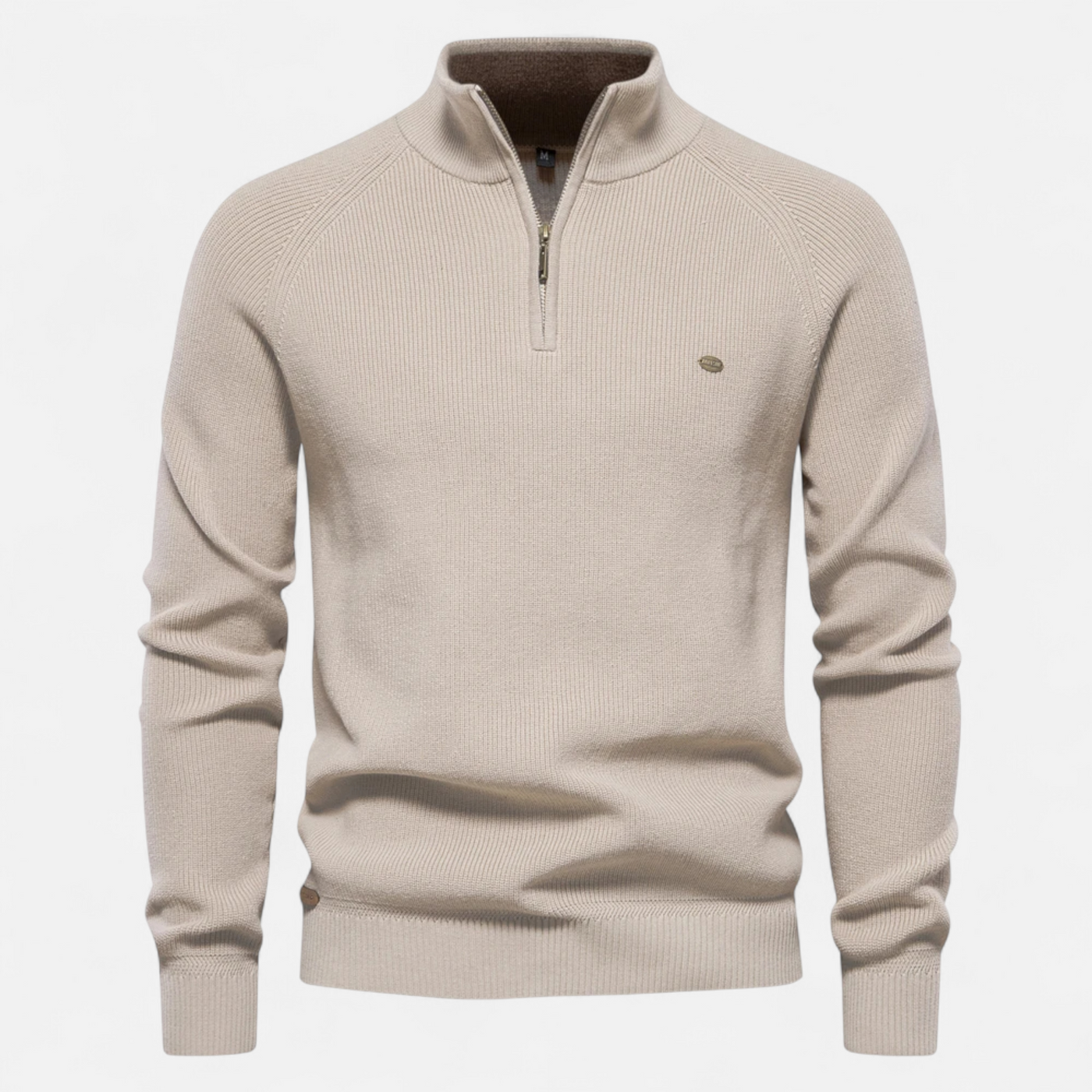 Men’s Cotton Zip Sweater – Refined Knitwear for the Season