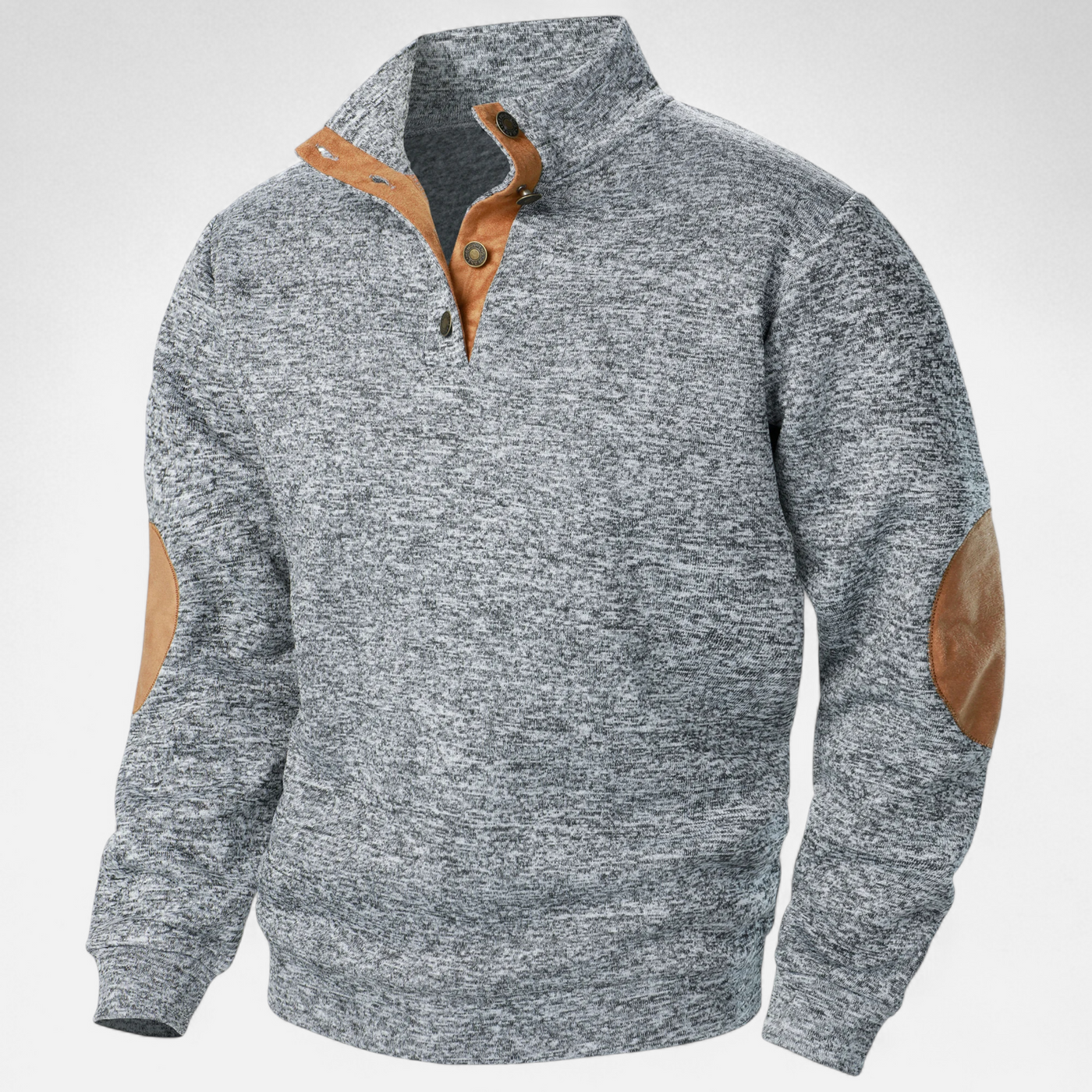 Men’s Knitted Sweater – Stand Collar Heritage Style
