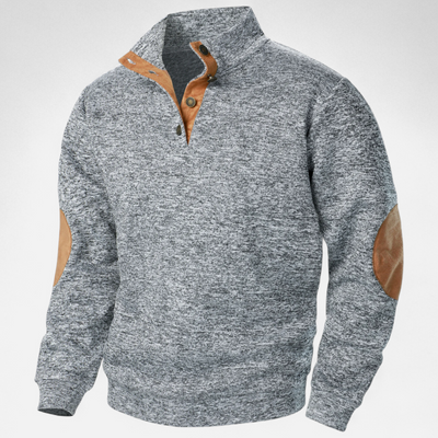 Men’s Knitted Sweater – Stand Collar Heritage Style