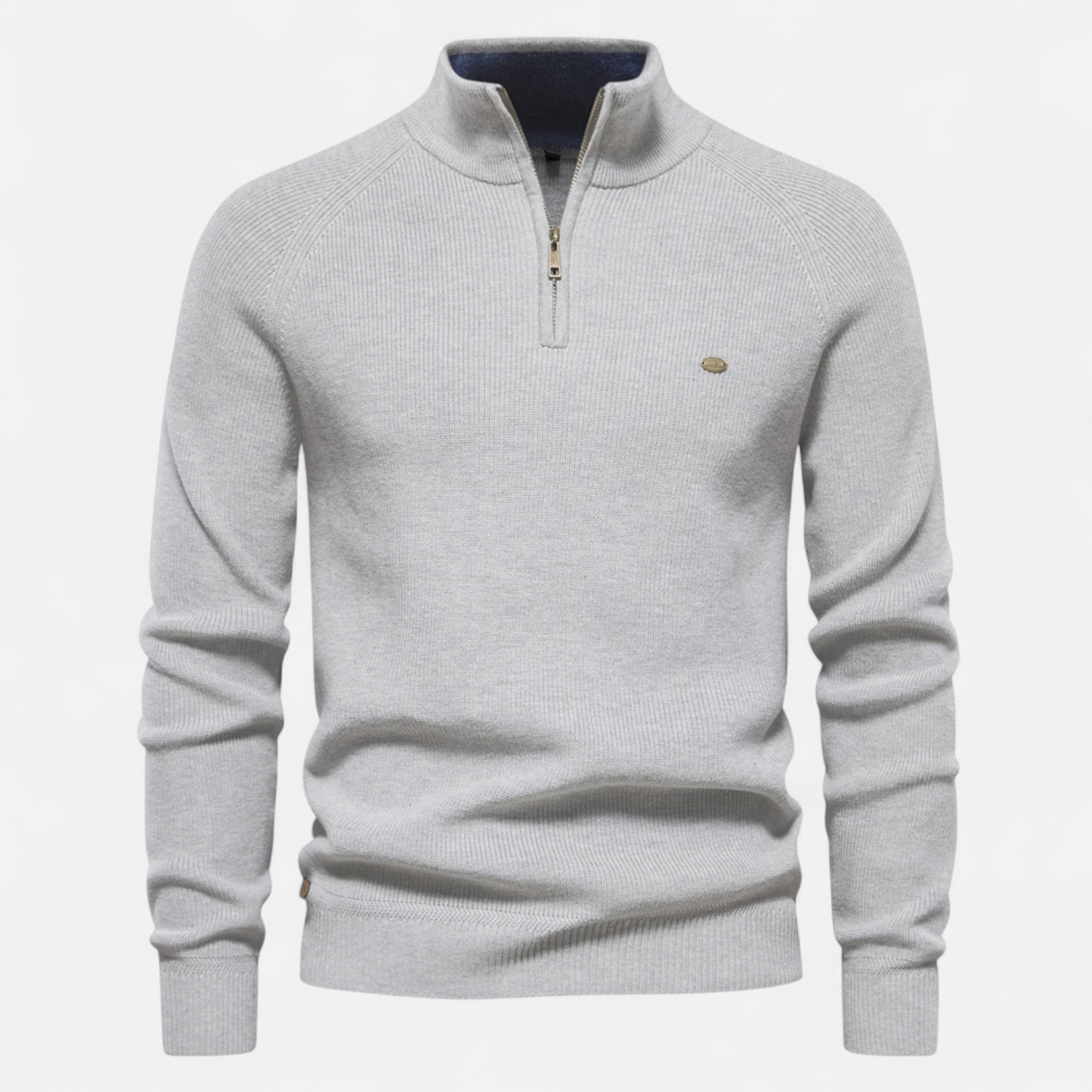 Men’s Cotton Zip Sweater – Refined Knitwear for the Season
