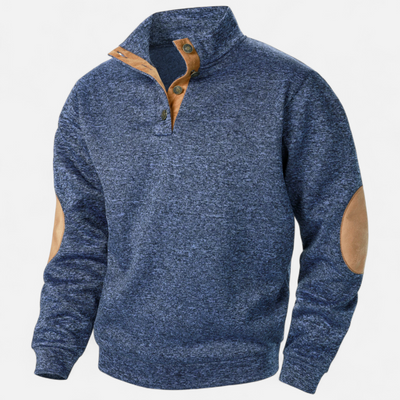 Men’s Knitted Sweater – Stand Collar Heritage Style