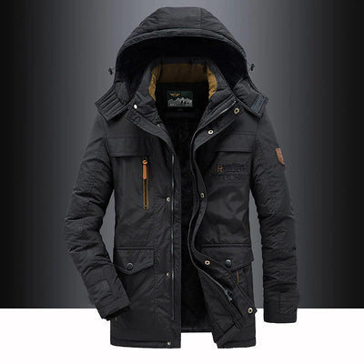 Men’s Winter Jacket | Hooded Windproof Coat | Warm Padded Outerwear | Versatile Outdoor Layer